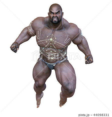 筋肉質な黒人男性 44098331