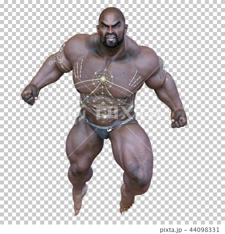 筋肉質な黒人男性 44098331