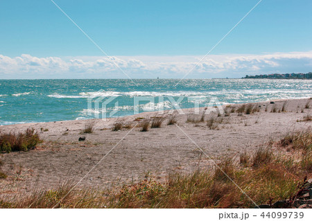 Beautiful sea view from Pomorie, Bulgaria. 44099739