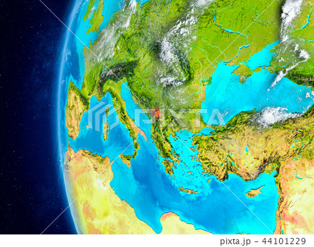 Kosovo on Earth from space 44101229