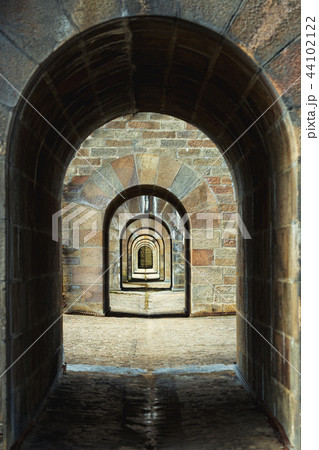 background of arches on the aqueduct 44102122