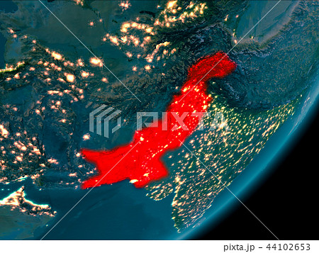 Pakistan from space at night Pakistan from space at night 44102653