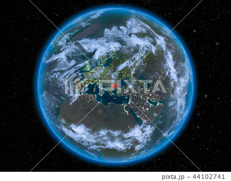 Bulgaria at night on Earth 44102741