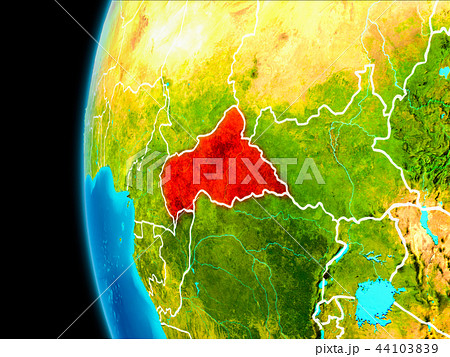 Map of Central Africa in red Map of Central Africa in red 44103839