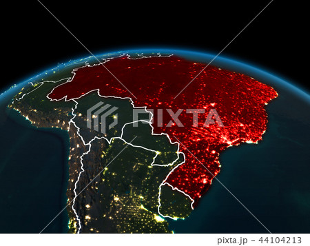 Brazil on Earth at night Brazil on Earth at night 44104213