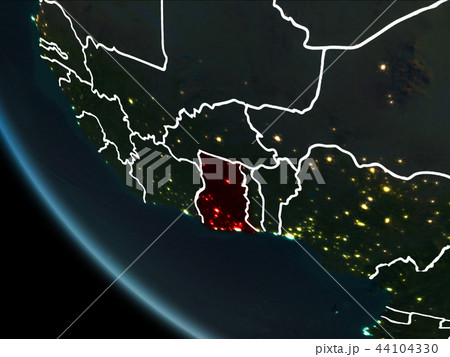 Satellite view of Ghana at night 44104330