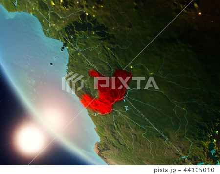 Congo during sunset on Earth Congo during sunset on Earth 44105010