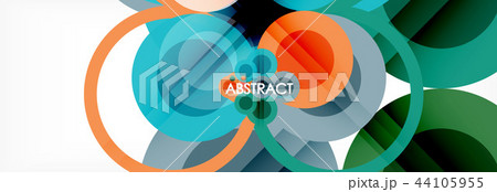 Overlapping circles design background Overlapping circles design background 44105955