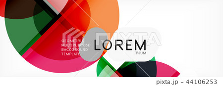 Vector fantastic circle modern geometric background template Vector fantastic circle modern geometric background template 44106253