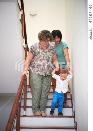 Homosexual family with kid Homosexual family with kid 44107449