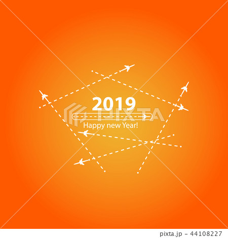 Creative happy new year 2019 design. Creative happy new year 2019 design. 44108227
