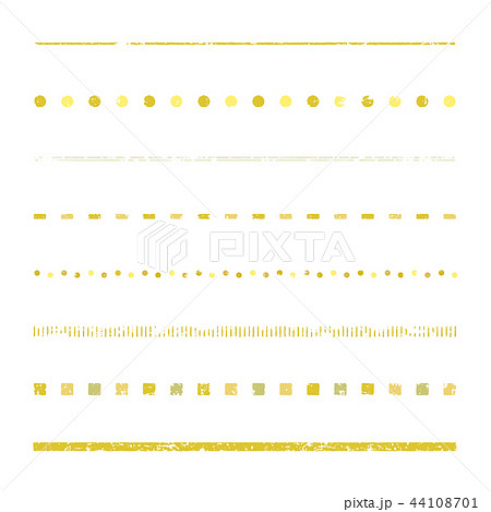 Stamp Style Line Set Yellow Stock Illustration