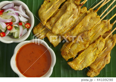 Thai food, Pork Satay Thai food, Pork Satay 44109290