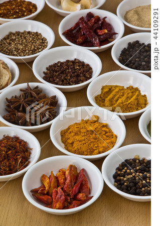 Collection of spices. Collection of spices. 44109291