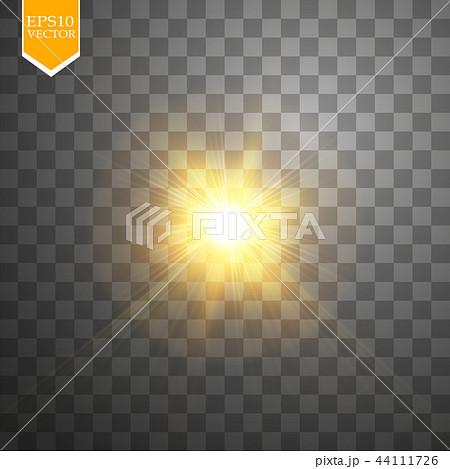 Glow light effect. Starburst with sparkles. Glow light effect. Starburst with sparkles. 44111726