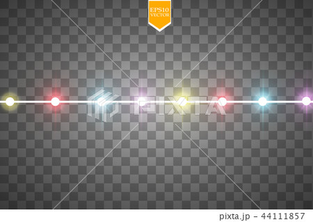 Christmas lights isolated. 44111857
