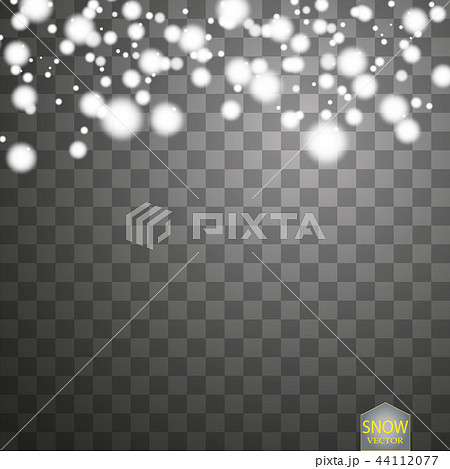 Vector falling snow effect isolated. 44112077