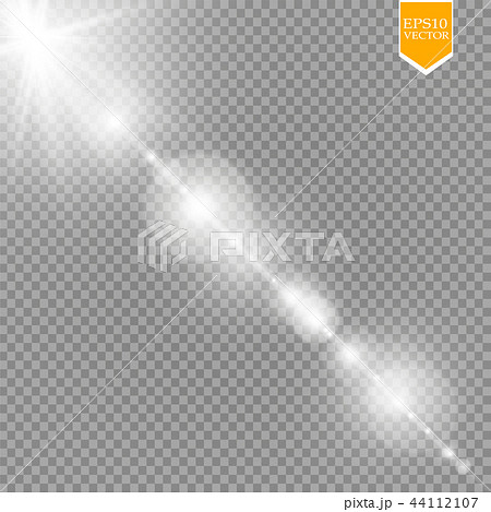 Vector transparent sunlight special lens flare. 44112107