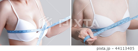 woman with different chest cup woman with different chest cup 44113405