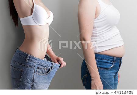 woman with abdomen loss concept woman with abdomen loss concept 44113409