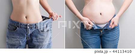 woman with abdomen loss concept woman with abdomen loss concept 44113410