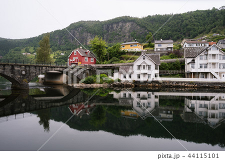 Norheimsund - Norwegian city near Hardangerfjord Norheimsund - Norwegian city near Hardangerfjord 44115101