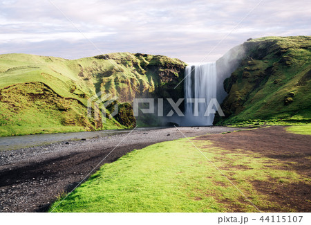 Skogafoss waterfall in the river Skoga, Iceland 44115107