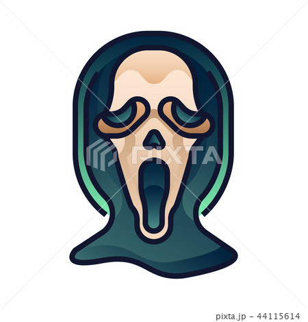 Ghost Face Gradient Illustrationのイラスト素材