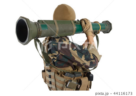 Private Military Company operator with AT4 rocket  44116173