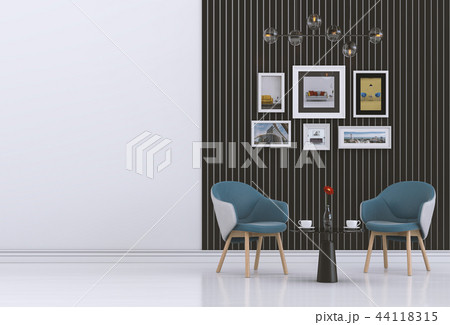 Living room interior in modern style, 3d render 44118315