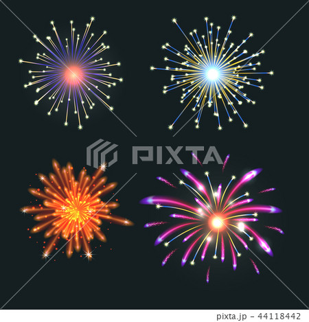 Firework vector illustration celebration holiday event night explosion light festive party 44118442