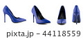 Pointed female shoes with high heels isolated on a 44118559
