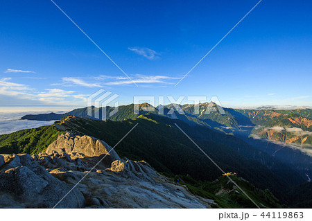 【長野県 表銀座】 燕岳より表銀座を見る 44119863