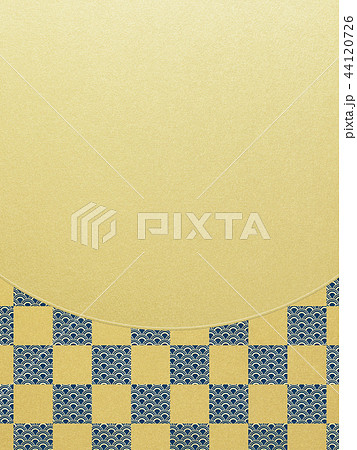 和-和風-和柄-背景-金箔-市松模様 和-和風-和柄-背景-金箔-市松模様 44120726
