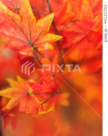 fake red tree look true the frosted glass. fake red tree look true the frosted glass. 44122703