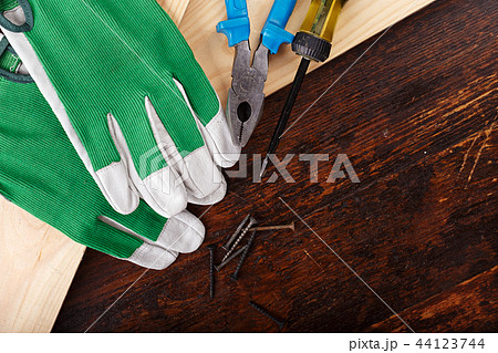 Working gloves and tools of the master 44123744