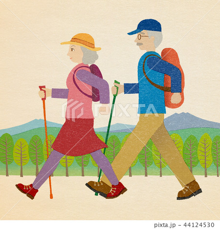 シニア登山 44124530