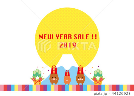 亥年素材-初売り,セール 44126923