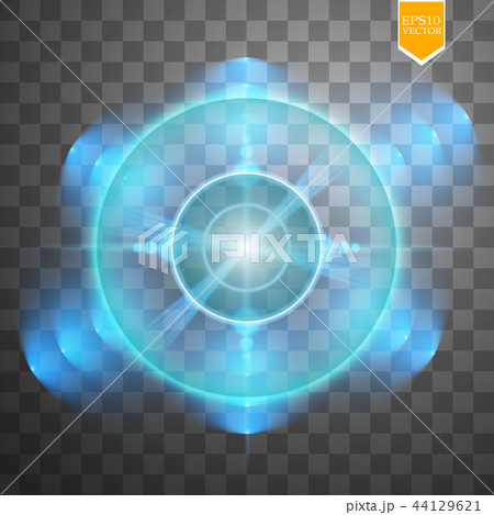 Neon Target isolated. Game Interface Element. Neon Target isolated. Game Interface Element. 44129621