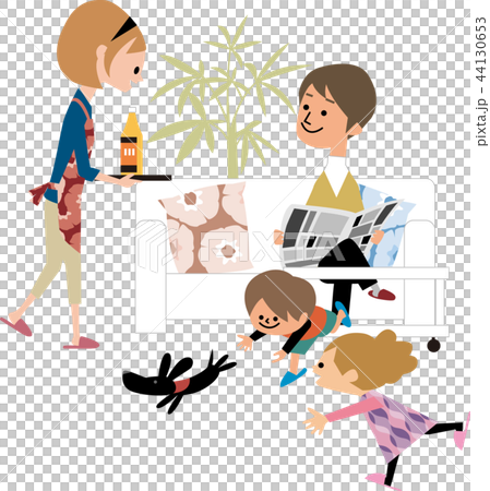 Happy young family 44130653