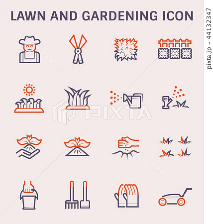 lawn gardening icon 44132347