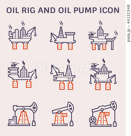oil rig icon oil rig icon 44132348