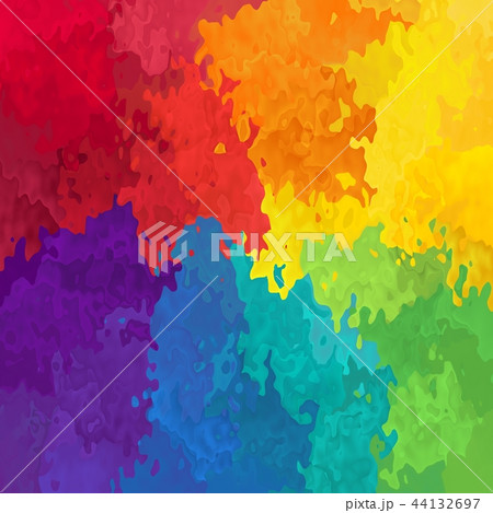 abstract splotch background rainbow full color のイラスト素材 [44132697] - PIXTA
