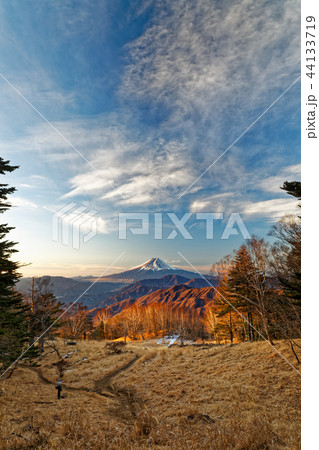 雁ヶ腹摺山から見朝の富士山 雁ヶ腹摺山から見朝の富士山 44133719