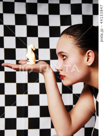 Woman with concept body art Woman with concept body art 44133847