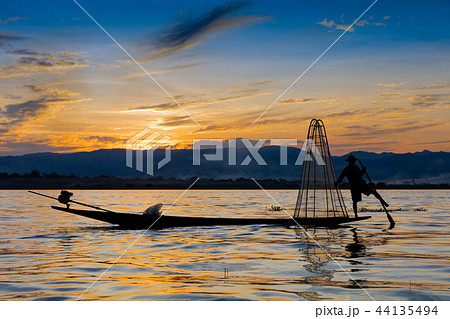 Fisherman Inle Lake Shan state Myanmar 44135494