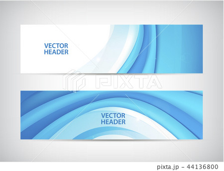 Vector set of abstract wavy horizontal headers, web banners. Water flow, stream. Vector set of abstract wavy horizontal headers, web banners. Water flow, stream. 44136800
