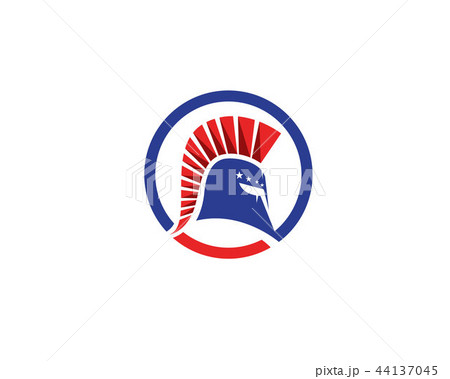 Spartan helmet logo vector Spartan helmet logo vector 44137045