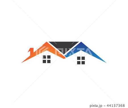 Real estate and home buildings logo icons template 44137368