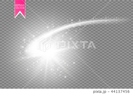 A bright comet with large dust. Falling Star. A bright comet with large dust. Falling Star. 44137456